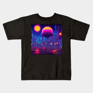 Orbs Mysterious Astral City Kids T-Shirt